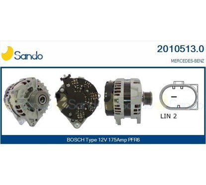 Sando Alternatore Mercedes 2010513.0 per ripristinare il corretto funzionamento del componente
