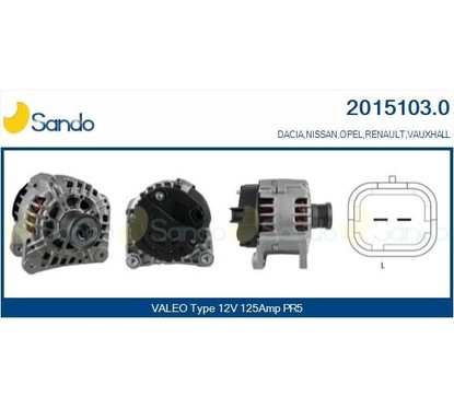 Sando Nissan,Opel,Renault 2015103.0 per ripristinare il corretto funzionamento del componente