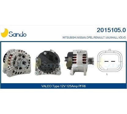 Sando Nissan,Opel,Renault 2015105.0 per ripristinare il corretto funzionamento del componente