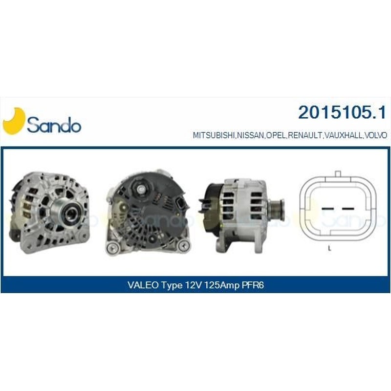 Sando Alternatore 12V 125A Renault Master/Nissan 2015105.1