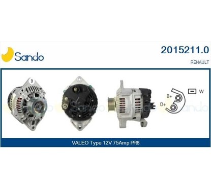 Sando Renault 2015211.0 per ripristinare il corretto funzionamento del componente