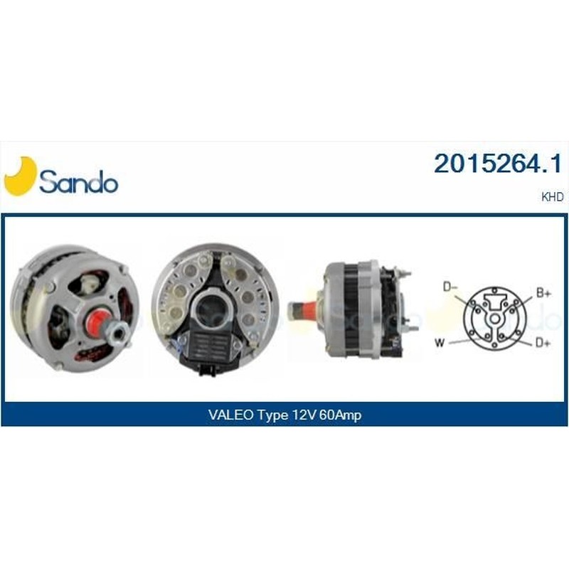 Sando Alternatore 12V 60A Deutz/Khd 2015264.1