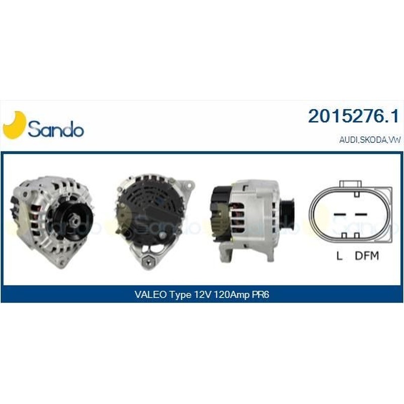 Sando Alternatore 12V 120A Audi A4/A6/A8 3.0Tdi 2015276.1