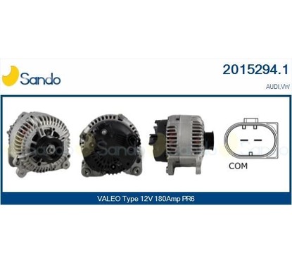 Sando Alternatore 12V 180A Audi A6/Q7 2.7/3.0 Tdi 2015294.1 per ripristinare il corretto funzionamento del componente