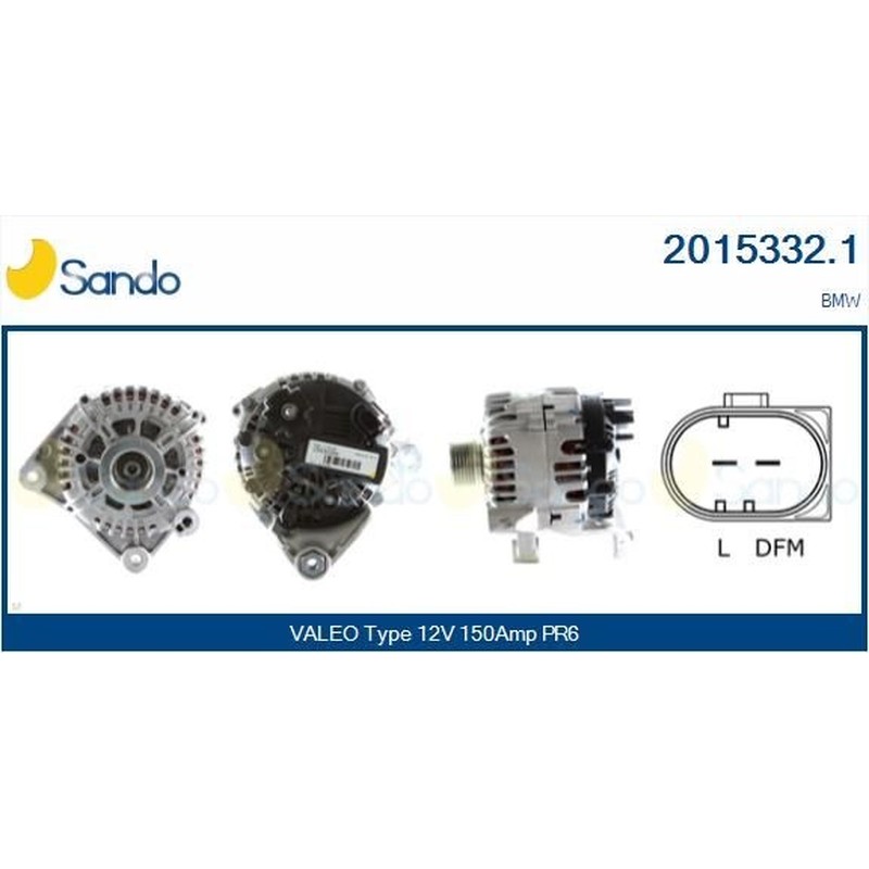 Sando Alternatore 12V 150A Bmw X3 E83 3.0D 2003 2015332.1