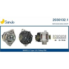 Sando Alternatore 12V 75A Smart Cabrio/Fortwo (3 Pin) 2030132.1