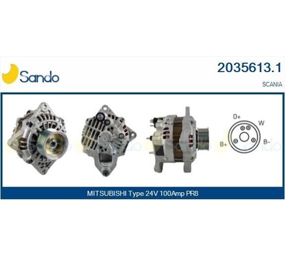 Sando Scania 2035613.1 per ripristinare il corretto funzionamento del componente