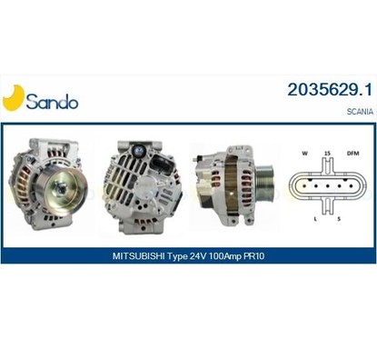 Sando Scania 2035629.1 per ripristinare il corretto funzionamento del componente