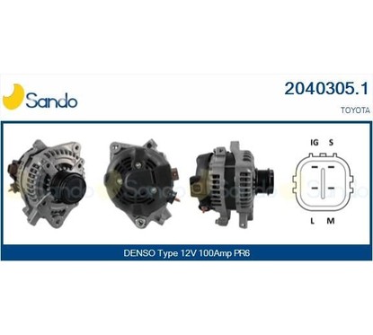 Sando Toyota 2040305.1 per ripristinare il corretto funzionamento del componente