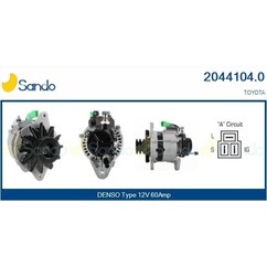 Sando Alternatore 12V 60A Toyota Land Cruiser 1984-90 2044104.0