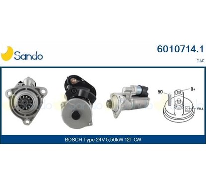 Sando Motorino Avviamento 24V Daf 95Xf 6010714.1