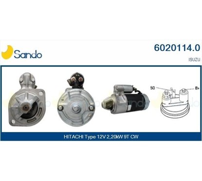 Sando Isuzu 6020114.0 per ripristinare il corretto funzionamento del componente