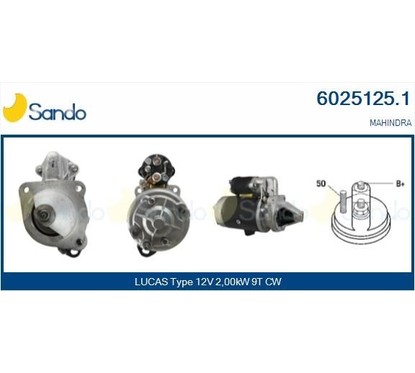Sando Mahindra 6025125.1 per ripristinare il corretto funzionamento del componente