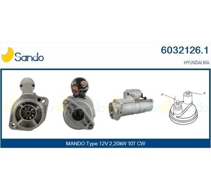 Sando Hyundai,Kia 6032126.1 per ripristinare il corretto funzionamento del componente