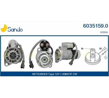 Sando Nissan 6035159.0 per ripristinare il corretto funzionamento del componente