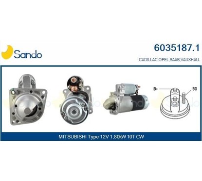 Sando Opel,Saab 6035187.1 per ripristinare il corretto funzionamento del componente