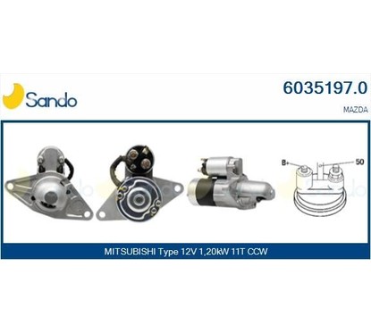 Sando Mazda 6035197.0 per ripristinare il corretto funzionamento del componente