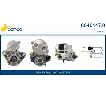 Sando Toyota 6040147.0 per ripristinare il corretto funzionamento del componente