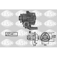 Sasic Power Sterring Pump 7076023 per ripristinare il corretto funzionamento del componente