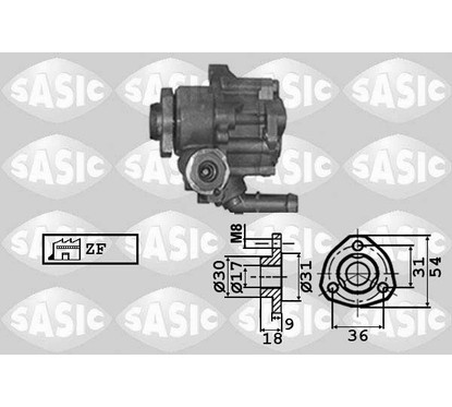 Sasic Power Sterring Pump 7076023 per ripristinare il corretto funzionamento del componente