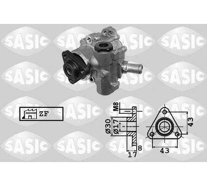 Sasic Power Sterring Pump 7076078 per ripristinare il corretto funzionamento del componente
