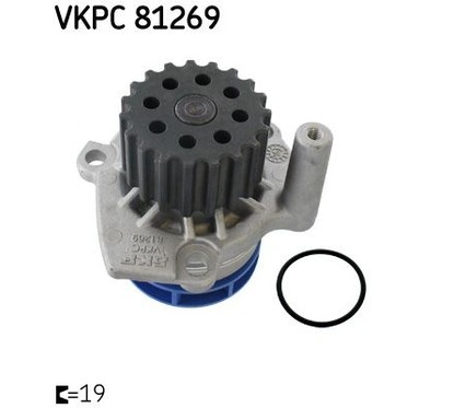 Skf Kit Cinghie Dentate Con Pompa Acqua Vkpc81269
