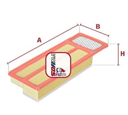 Filtro Aria Sofima S3477A Fiat, Alfa Romeo