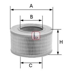 Sofima Filtro Aria S6102A per ripristinare il corretto funzionamento del componente