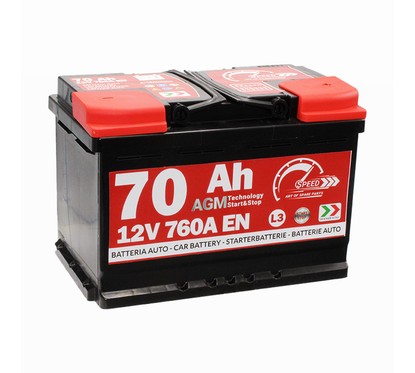 Batteria auto Speed 70Ah 760A AGM | AC Ricambi